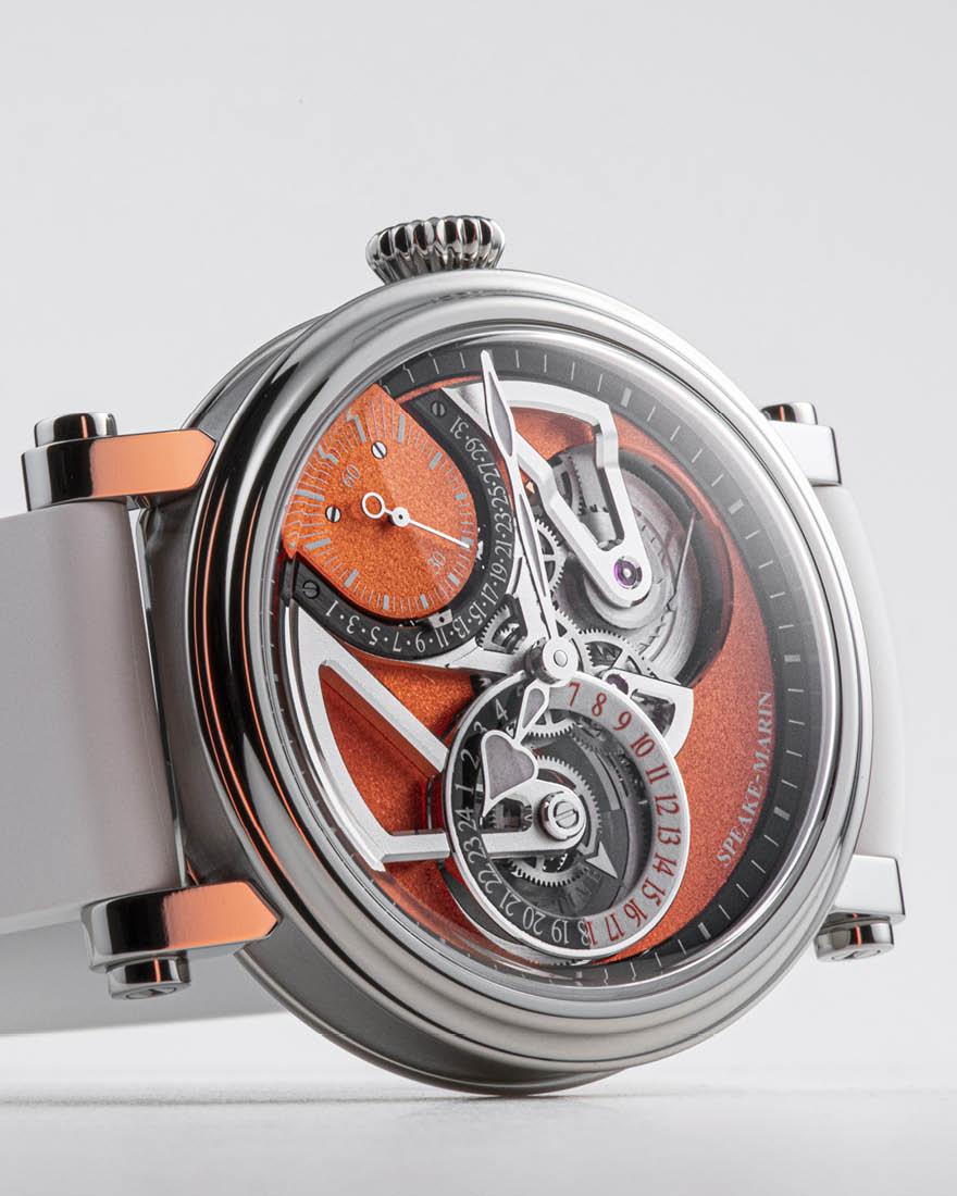Speake-Marin Dual Time Terracotta klokke 42mm titan