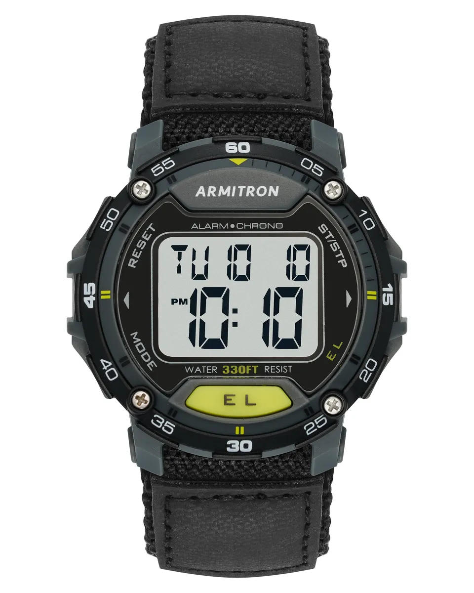 Armitron Sport 40/8291BLK herreklokke digital nylon 100M
