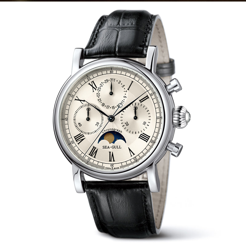 Sea-gull Extraordinary M199S kronograf 41 mm gul