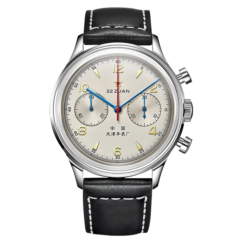 Sea-gull 1963 819.87.1963 herreklokke beige kronograf