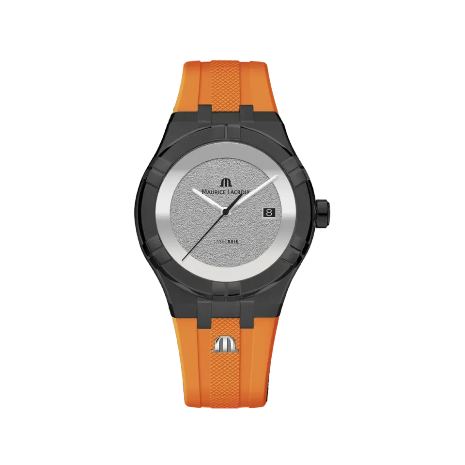 Label Noir Aikon Automatic 42MM klokke svart oransje PVD