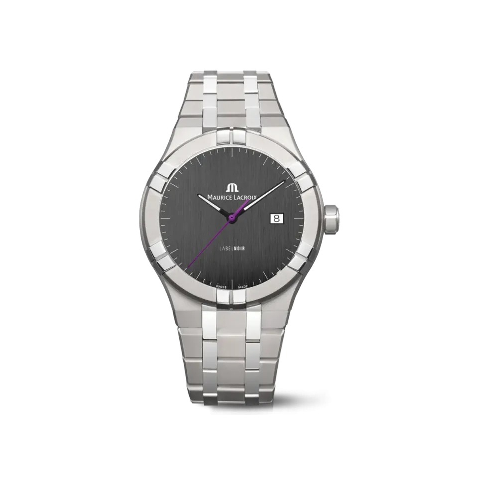 Label Noir Aikon Automatic 42MM klokke titan hvit lilla