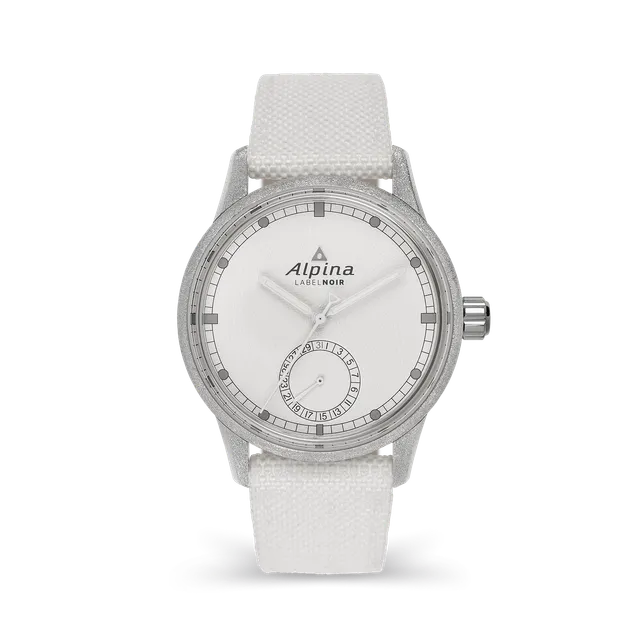 Label Noir Alpiner Manufacture Date klokke hvit 41,5 mm