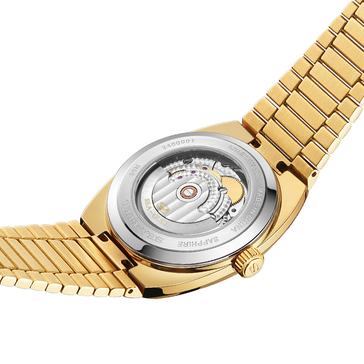 Sea-gull 520.82.1051A herreklokke gull tonneau 36mm