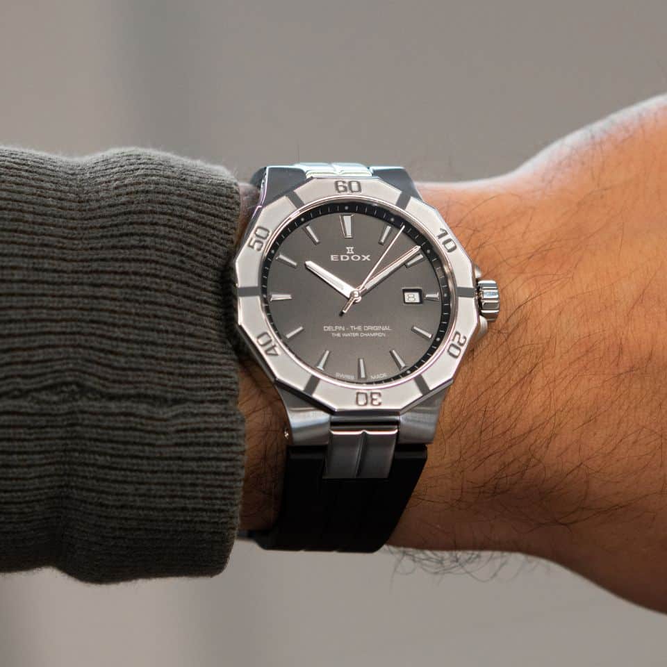 Edox Date herreklokke med dato