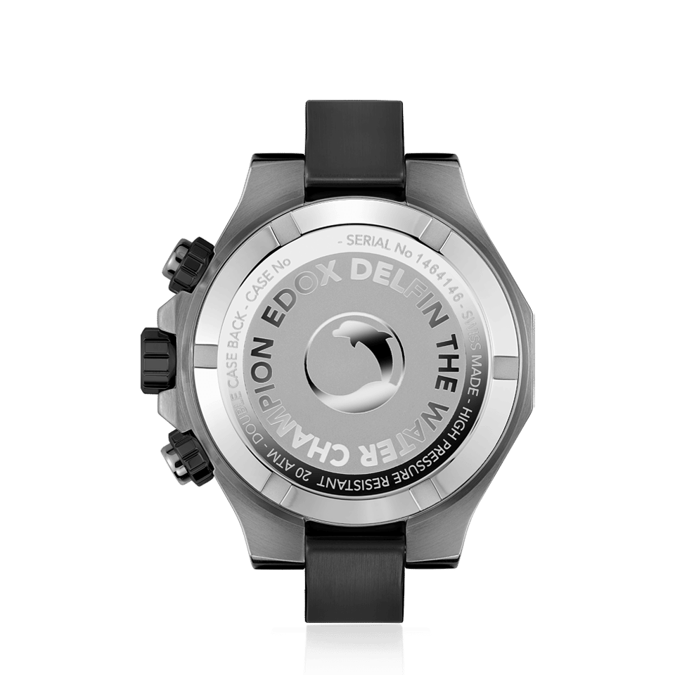 Edox Chronograph klokke kronograf stål automatisk