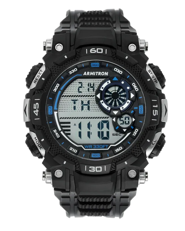 Armitron Reaction digitalklokke 52 mm svart blå