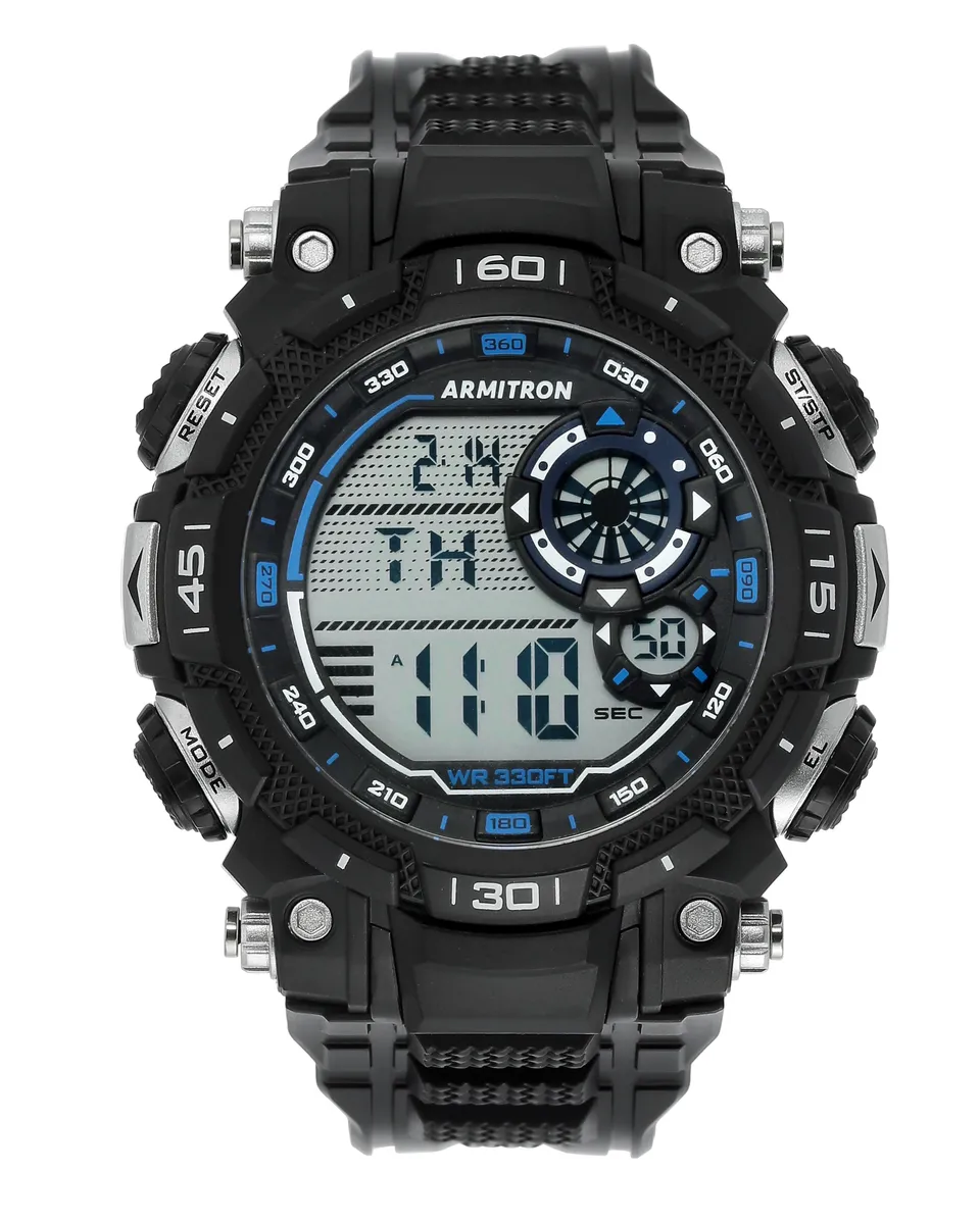 Armitron Reaction digitalklokke 52 mm svart blå