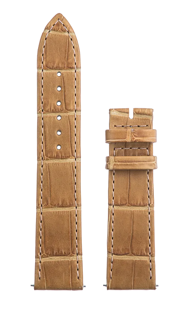 Speake-Marin Piccadilly klokkerem lysebrun alligator