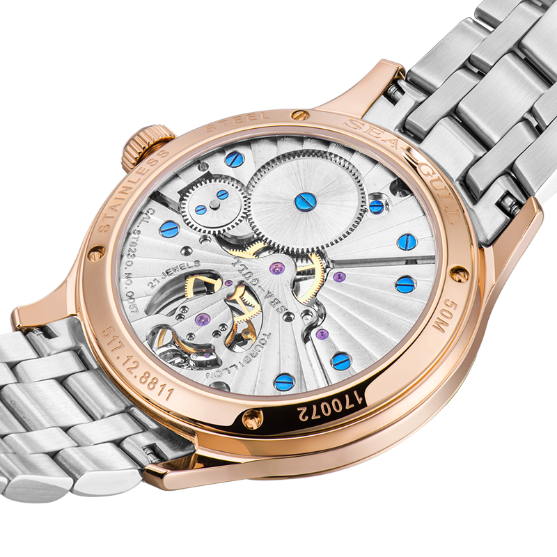 Sea-gull Artisan 517.12.8811 tourbillon hvit 42 mm