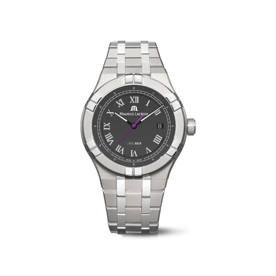 Label Noir Aikon Automatic 42MM armbåndsur microgroove