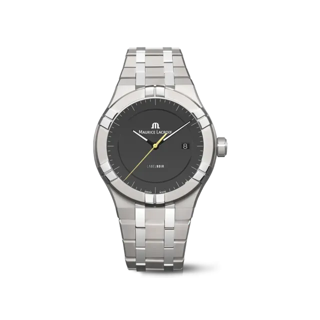 Label Noir Aikon Automatic 42MM klokke titan svart gul