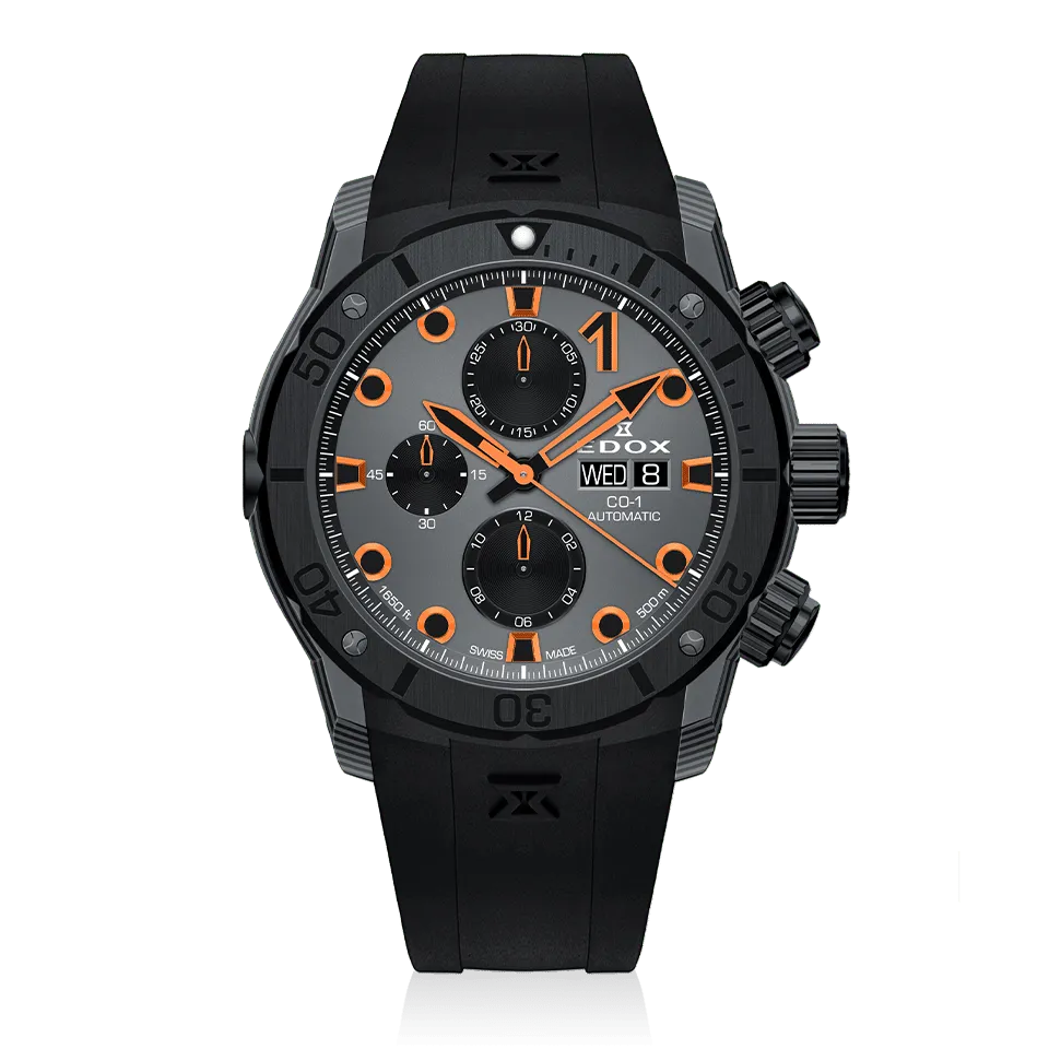 Edox CO-1 Carbon Chronograph Automatic karbon