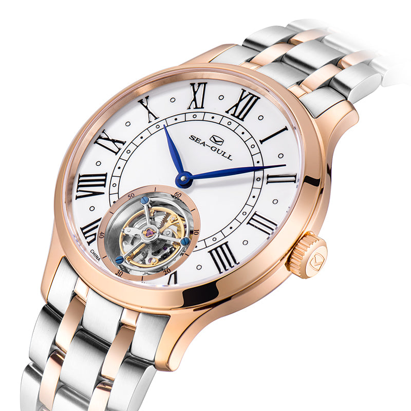 Sea-gull Artisan Heritage 517.11.8812 tourbillon hvit 42mm