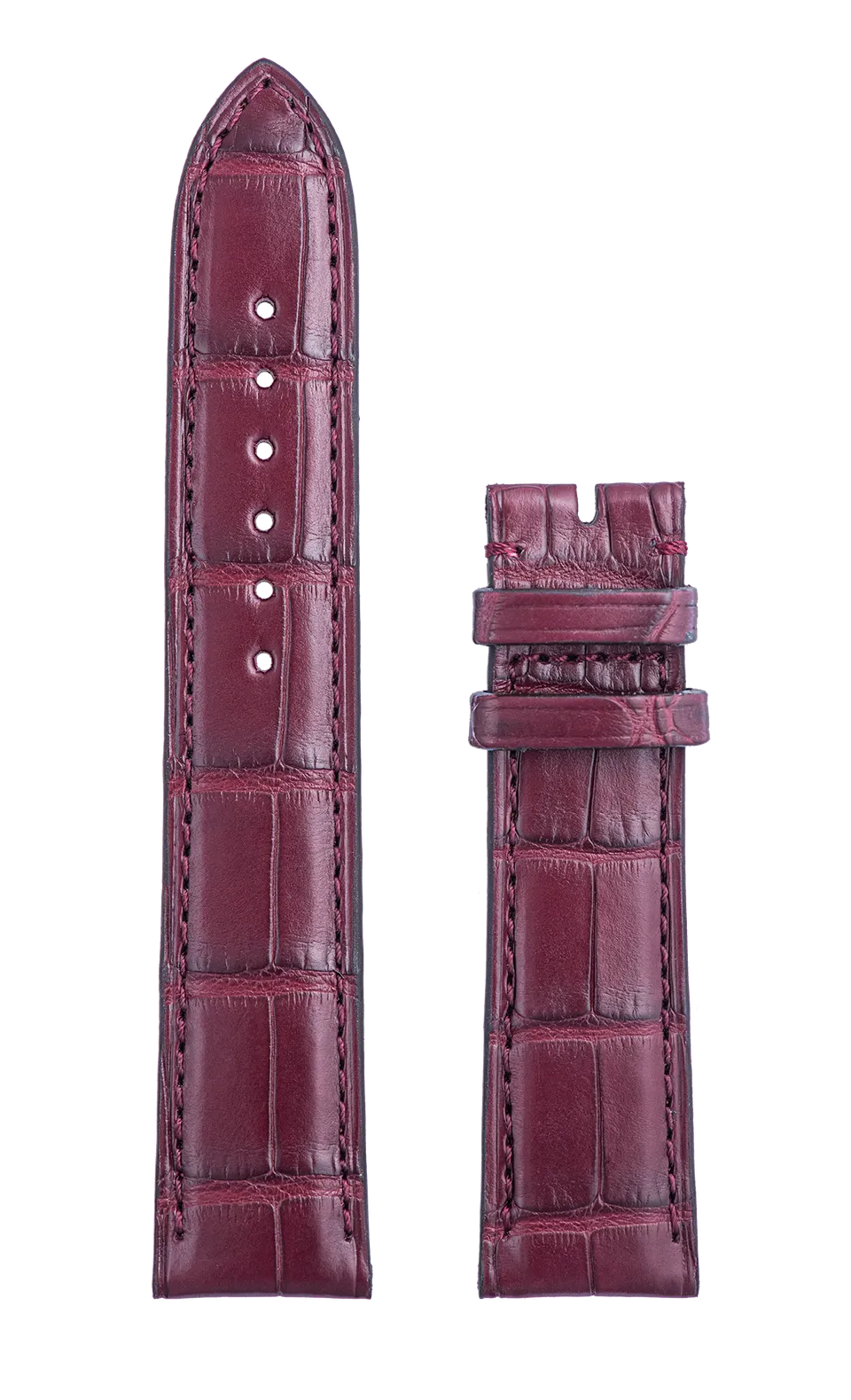 Speake-Marin Piccadilly klokkerem burgunder alligator