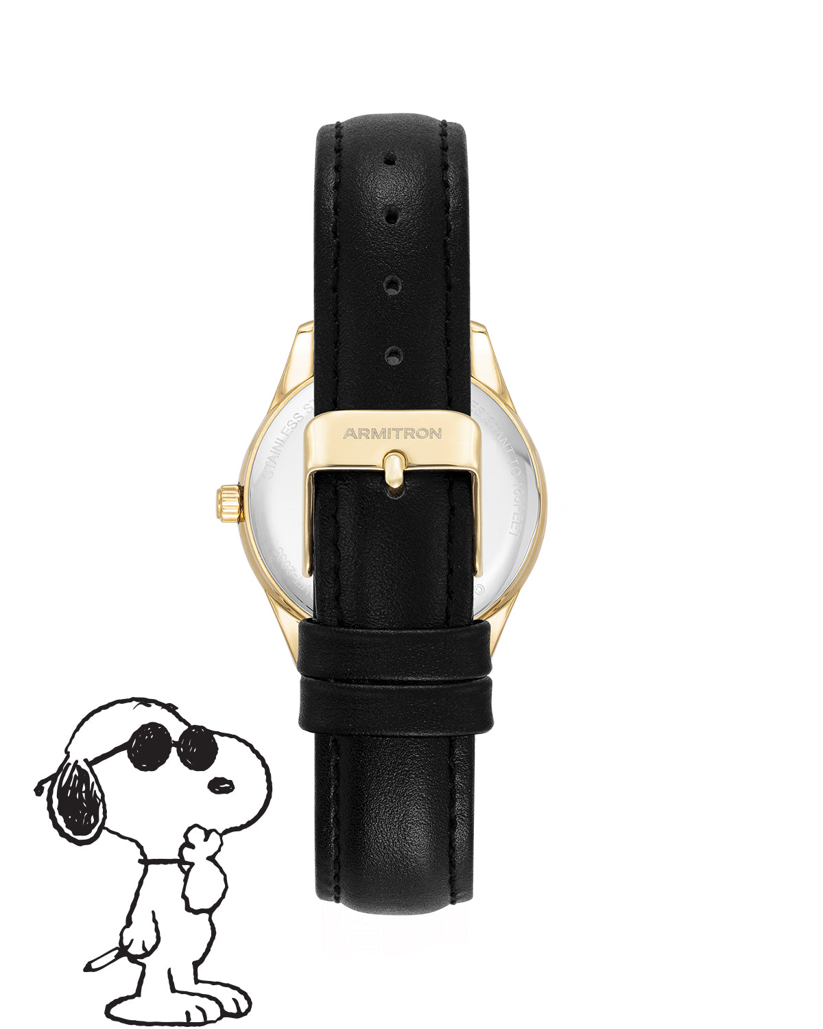Armitron Peanuts Golden Cool herreklokke 36mm limited