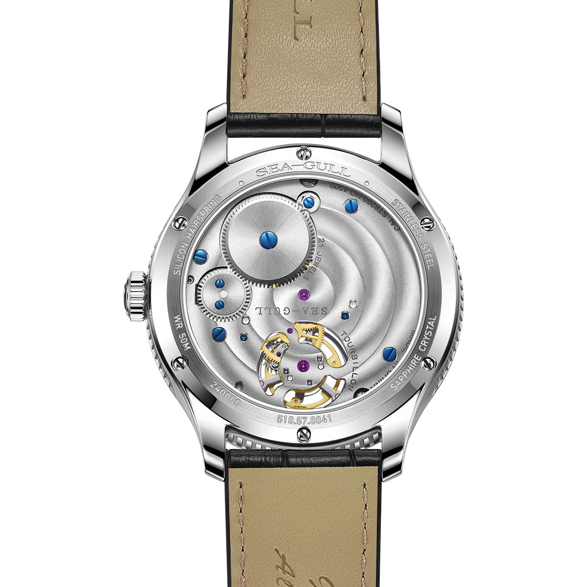Sea-gull Artisan Heritage 818.17.8841 tourbillon 42mm rød
