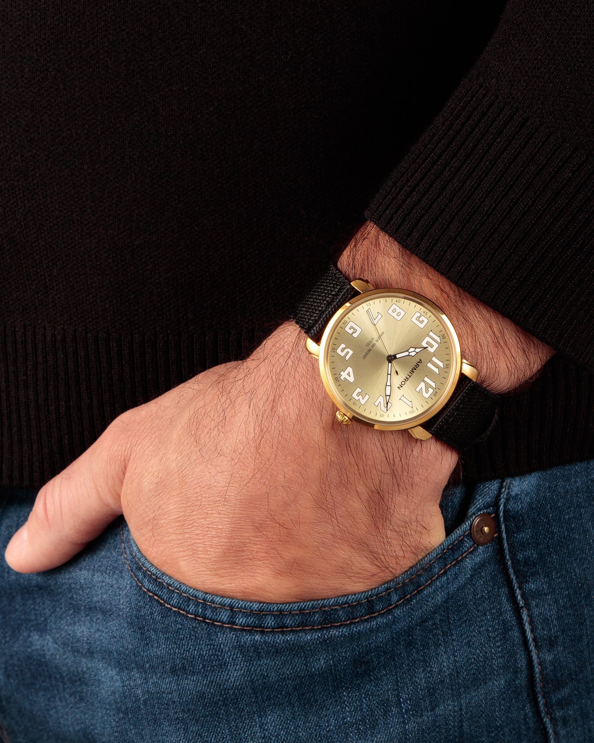 Armitron Campbell 42mm klokke champagne nylon