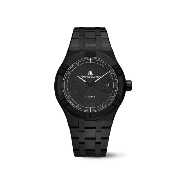 Label Noir Aikon Automatic 42MM herreklokke keramikk laser svart