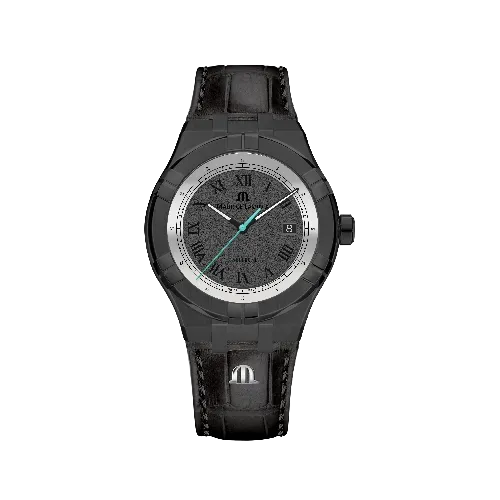 Label Noir Aikon Automatic 42MM klokke svart PVD lær