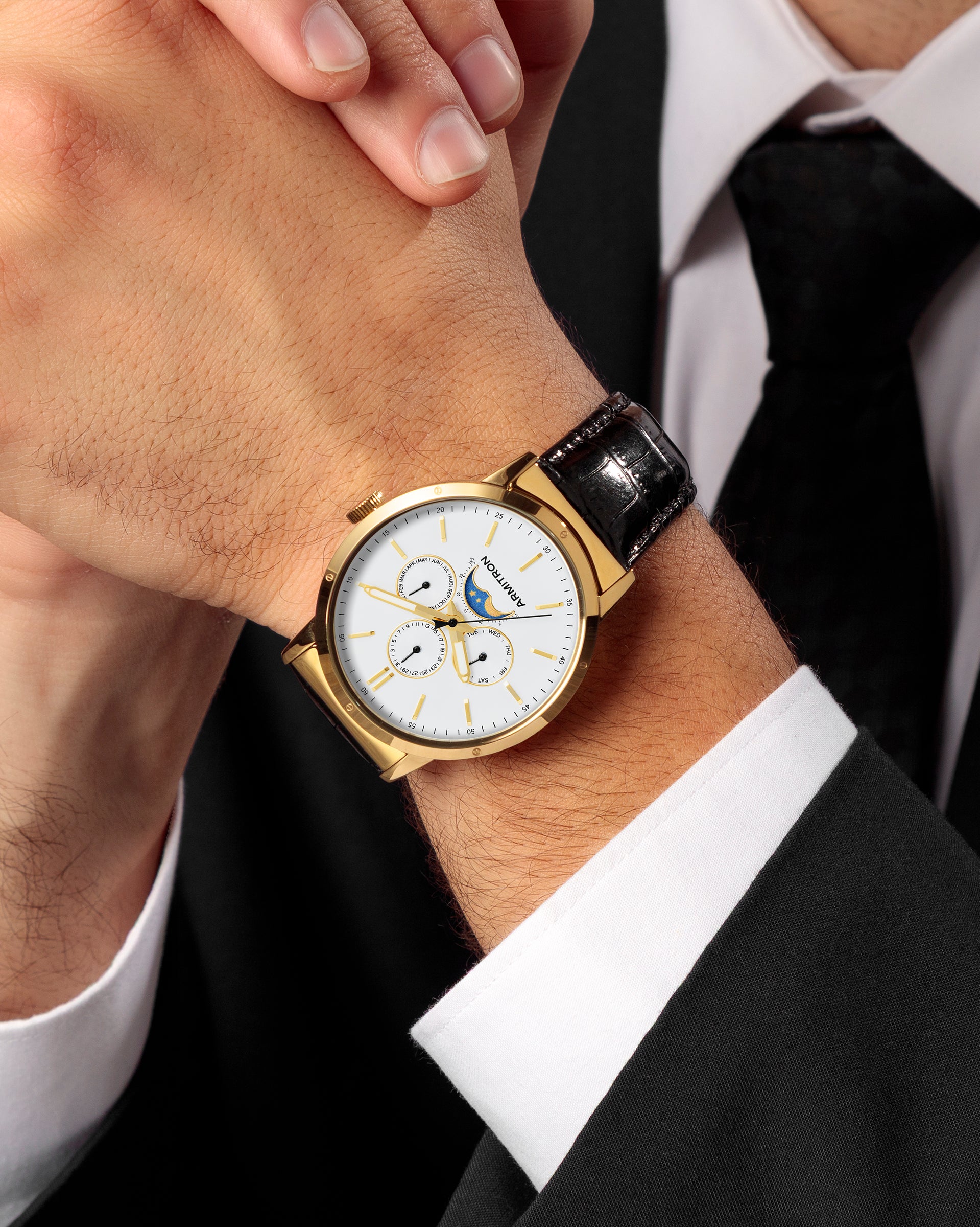 Armitron Heritage 48 42mm herreklokke månefase