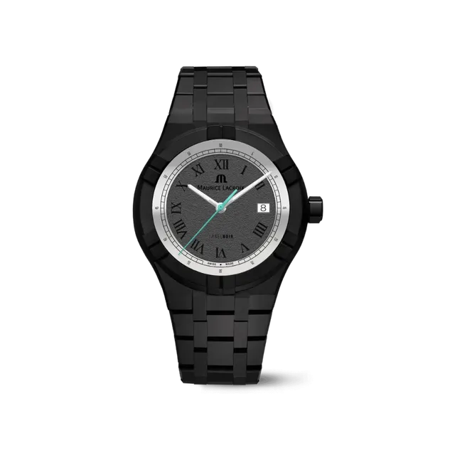 Label Noir Aikon Automatic 42MM klokke keramikk hvit romertall