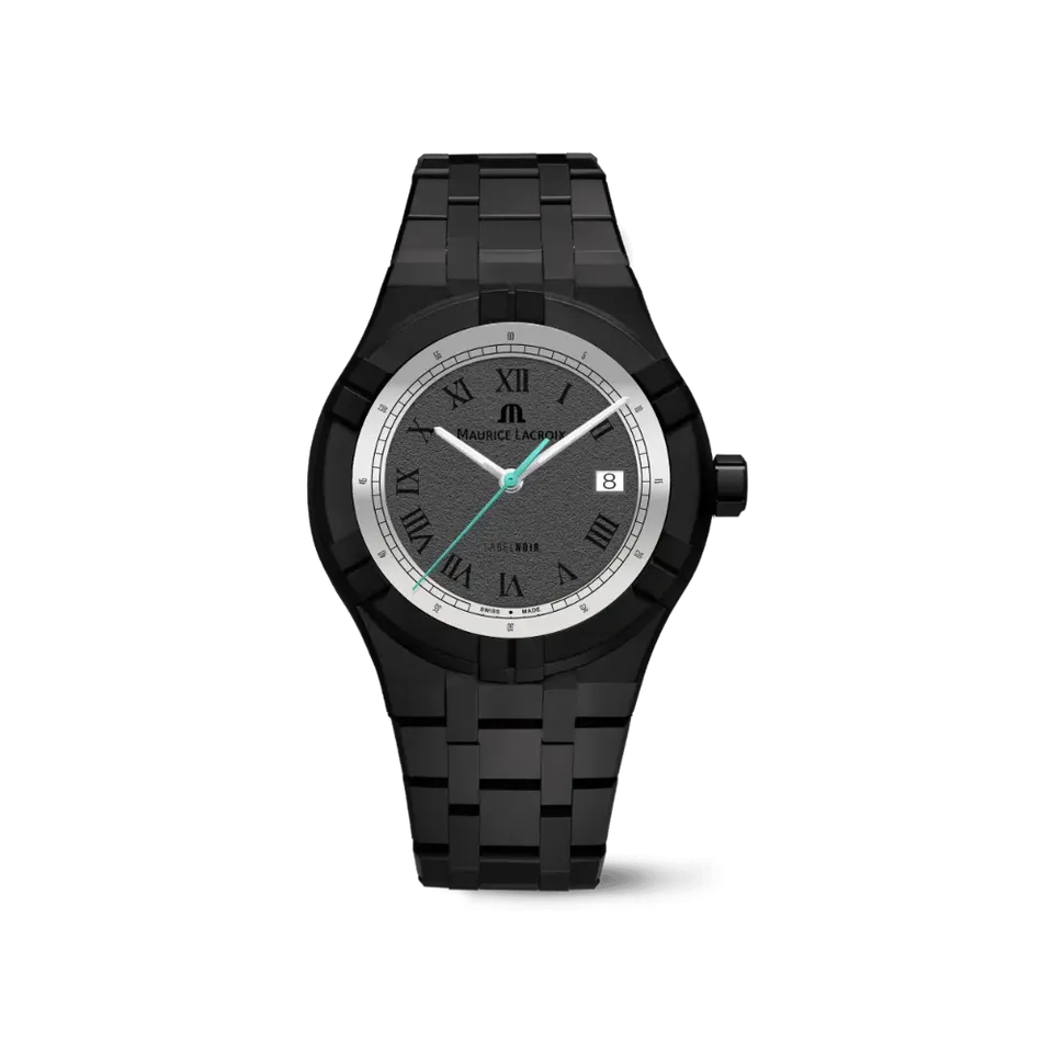 Label Noir Aikon Automatic 42MM klokke keramikk hvit romertall