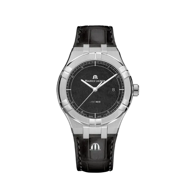 Label Noir Aikon Automatic 42MM klokke svart laser skinnrem