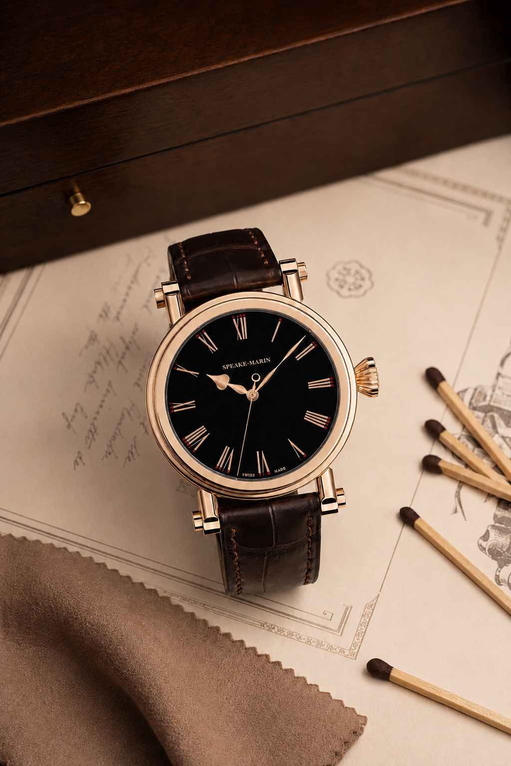 Speake-Marin Resilience Black Allumettes klokke arkiv