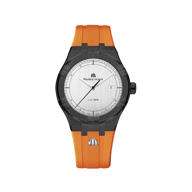 Label Noir Aikon Automatic 42MM klokke PVD oransje stål