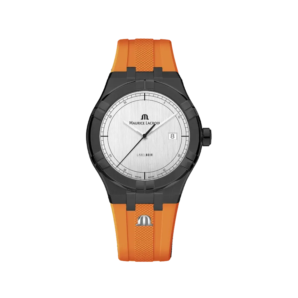 Label Noir Aikon Automatic 42MM klokke PVD oransje stål