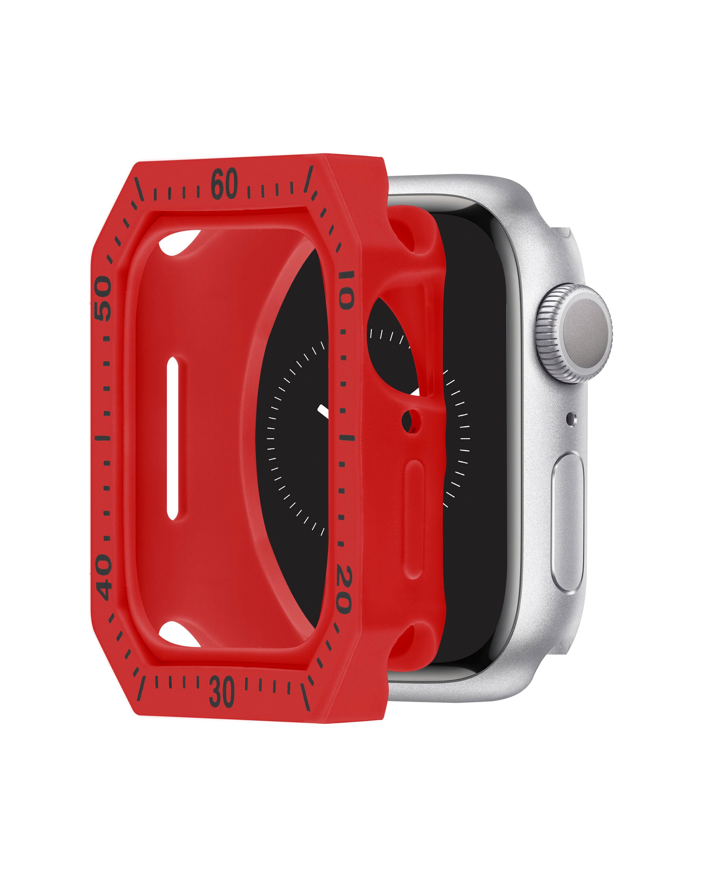 Armitron Racer Apple Watch deksel rød/svart silikon