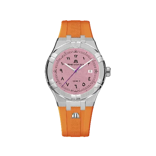 Label Noir Aikon Automatic 42MM klokke stål rosa
