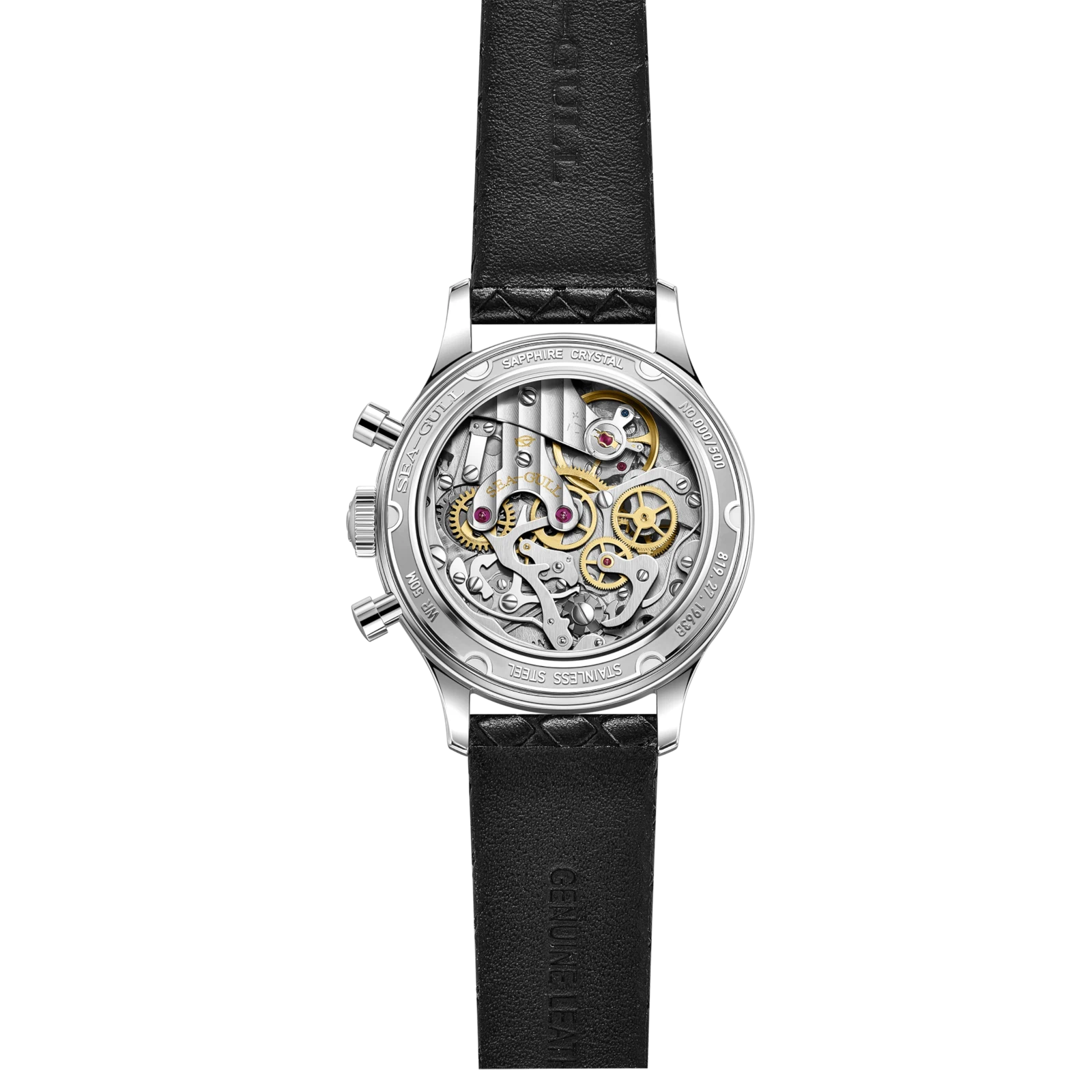 Sea-gull 1963 819.27.1963B kronograf svart meteoritt