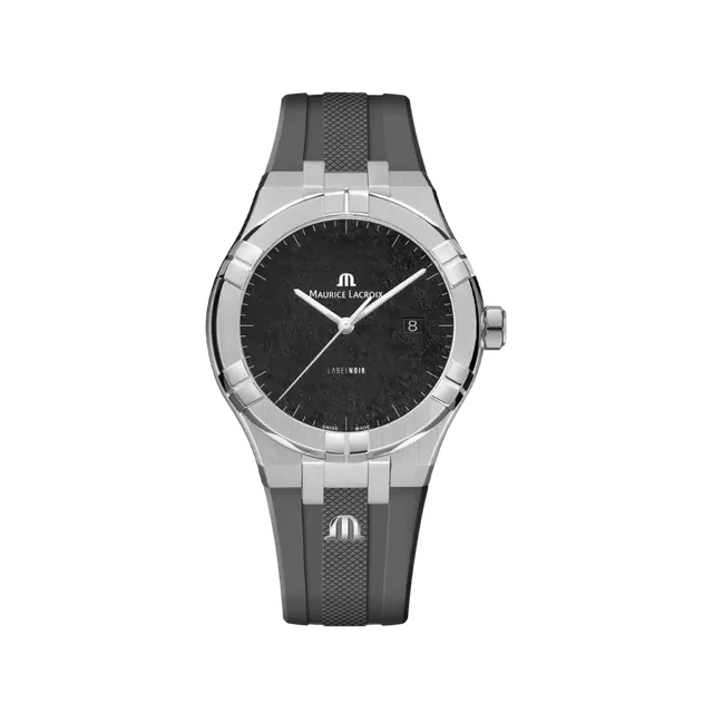 Label Noir Aikon Automatic 42MM klokke svart grå gummi
