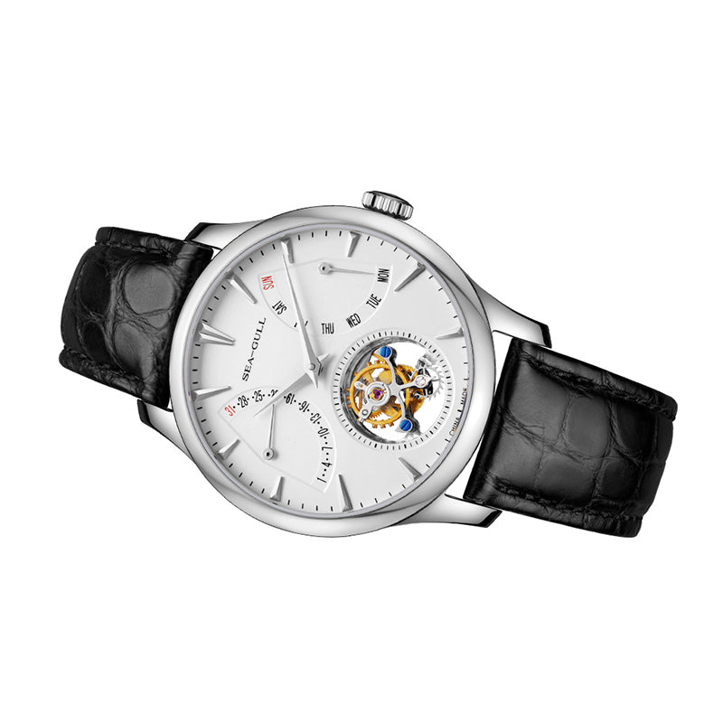 Sea-gull Artisan Heritage 818.12.8827 klokke hvit 42mm