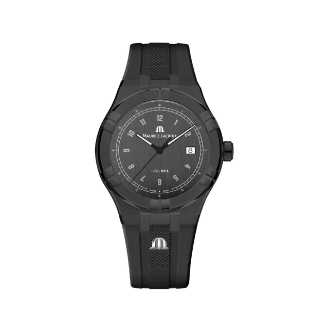 Label Noir Aikon Automatic 42mm klokke sort gummi