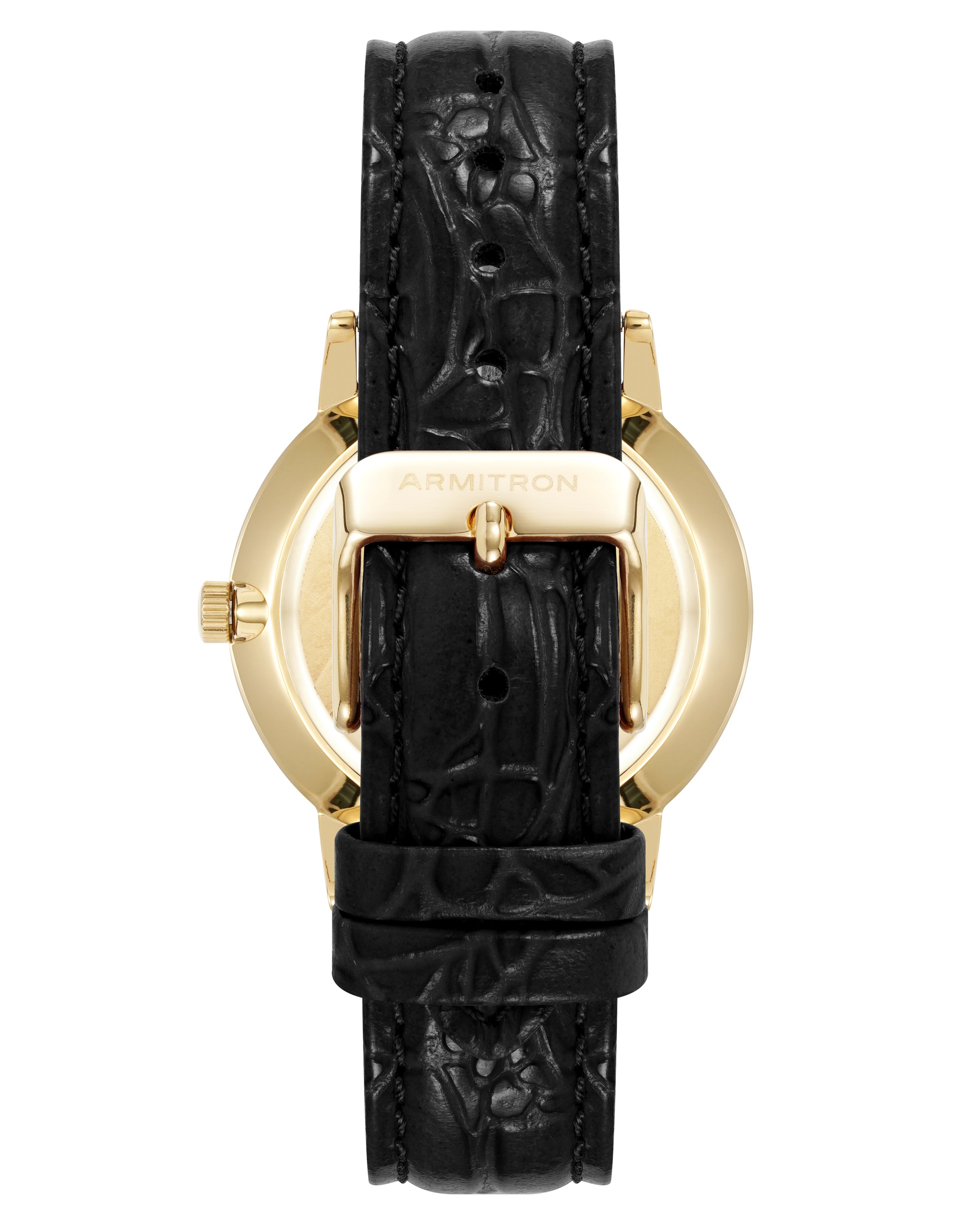 Armitron Eugen herreklokke 42mm svart skinn jubileum