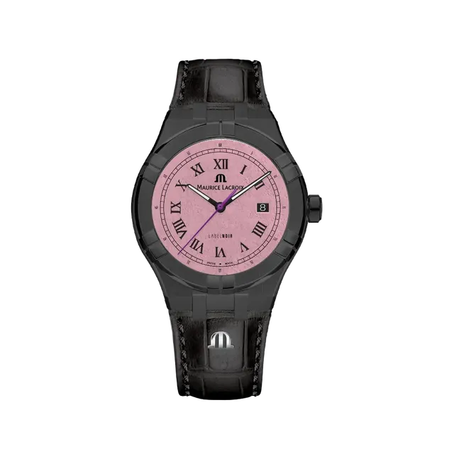 Label Noir Aikon Automatic 42MM klokke PVD rosa skinnreim