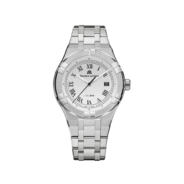 Label Noir Aikon Automatic 42MM klokke stål romertall