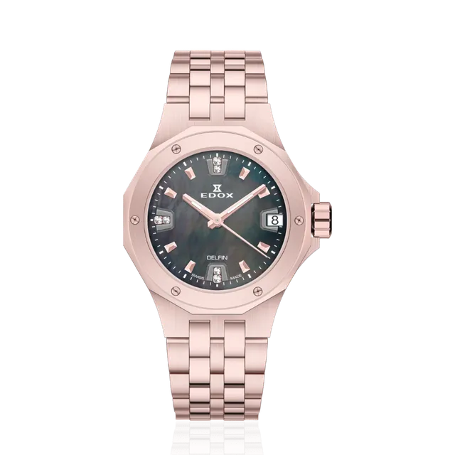 Edox Date Lady dameklokke automatisk