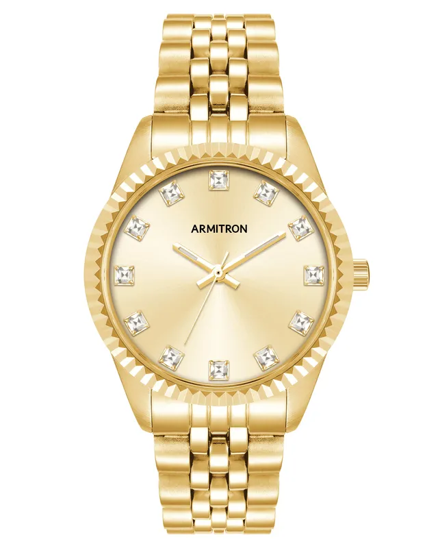 Armitron Constance dameklokke gull 36mm champagne