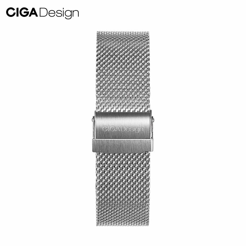 CIGA Design Milanese klokkerem stål 22mm svart