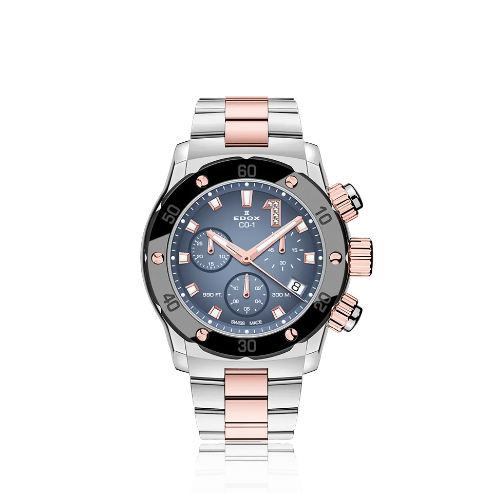 Edox Chronolady dameklokke kronograf