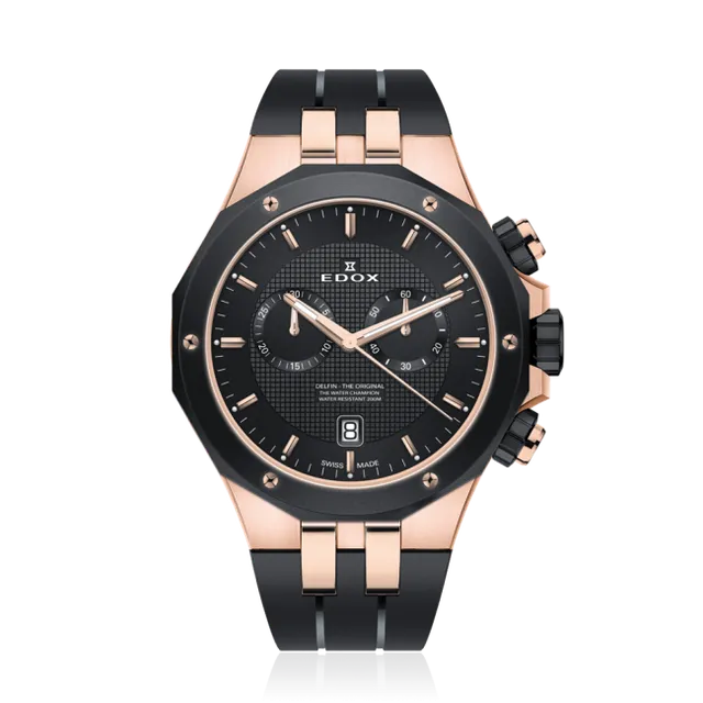 Edox Delfin Chronograph herreklokke vannsport