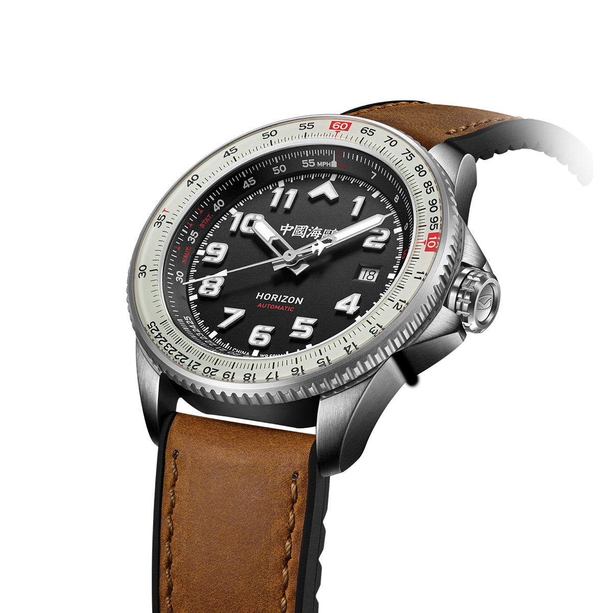 Sea-gull Aviation 214.27.1124 herreklokke 42,5 mm tachymeter