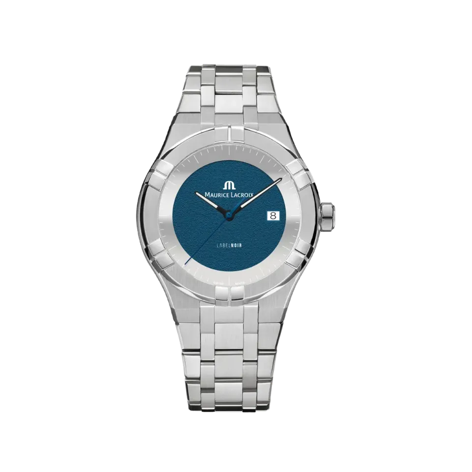 Label Noir Aikon Automatic 42MM klokke stål hvit blå