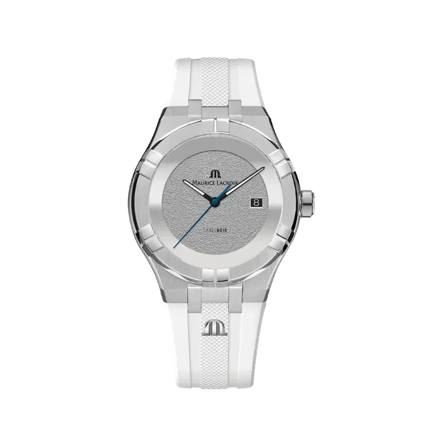 Label Noir Aikon Automatic 42MM klokke svart hvit gummi