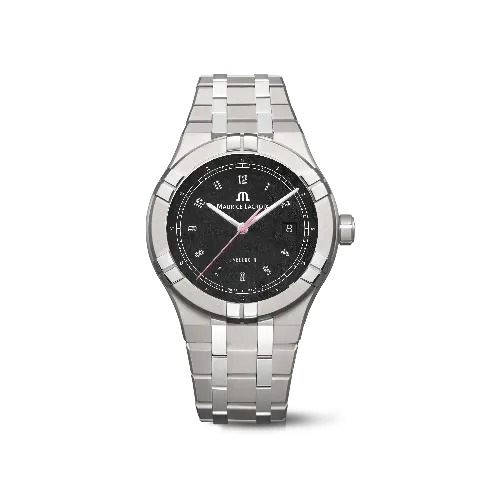 Label Noir Aikon Automatic 42MM klokke titan laser svart
