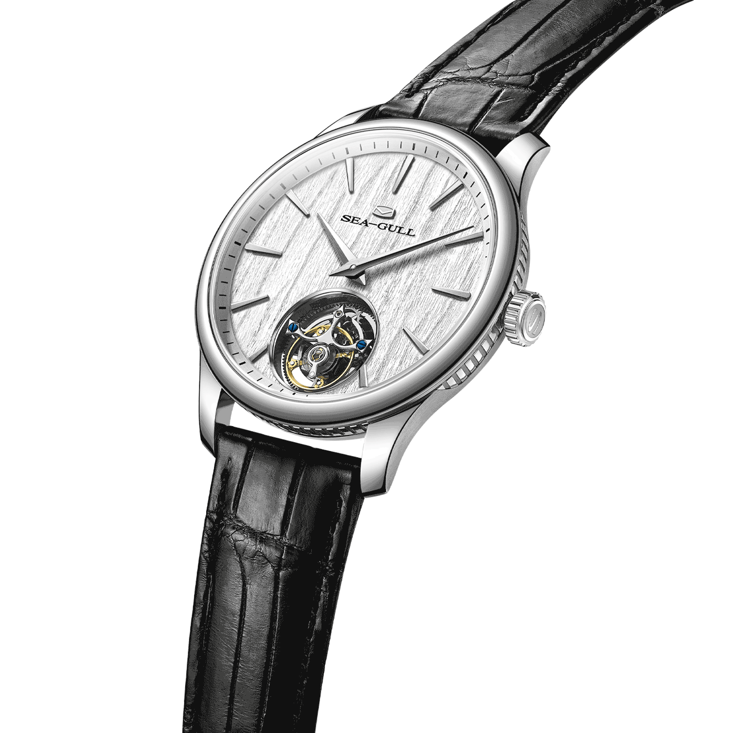 Sea-gull 818.12.8850 herreklokke hvit automatisk